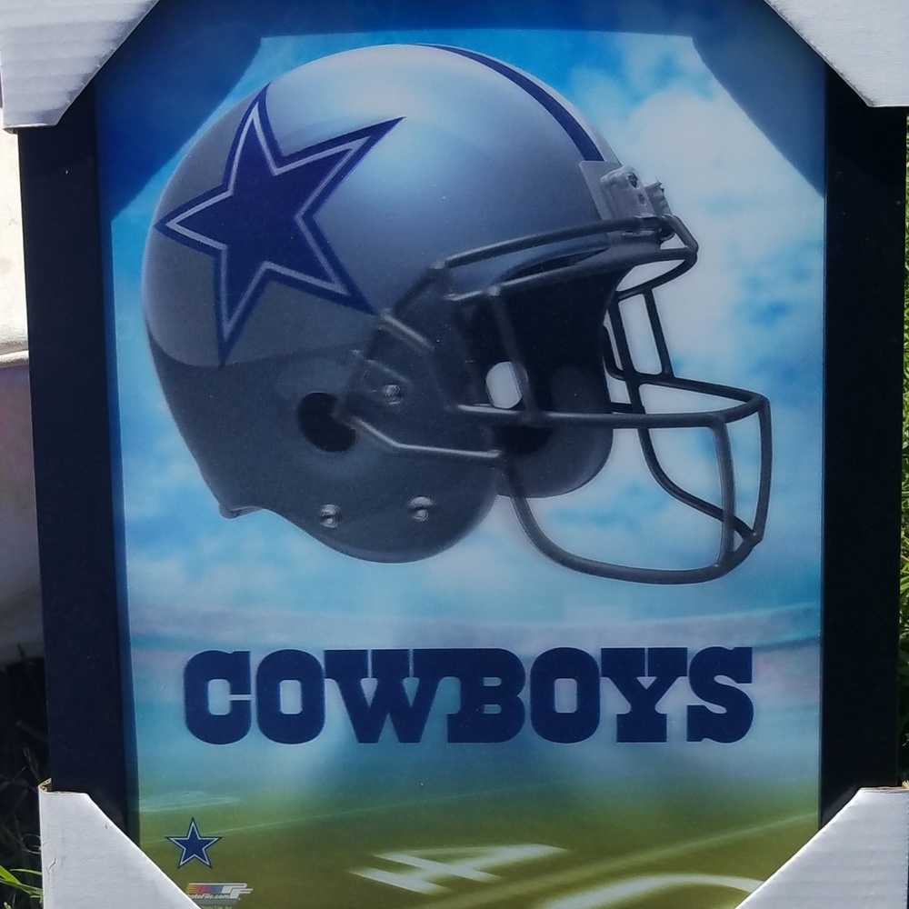 Cowboys picture in frame